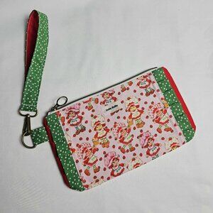 Vintage Strawberry Shortcake Fabric Wristlet Wallet Purse: Gift for Women